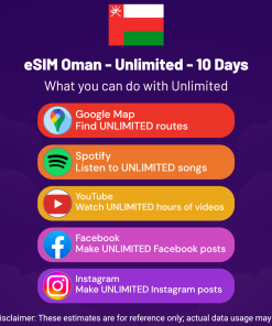 eSIM Oman - Unlimited - 10 Days
