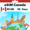eSIM Canada - 20 GB - 30 Days