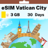 eSIM Vatican City - 3 GB - 30 Days