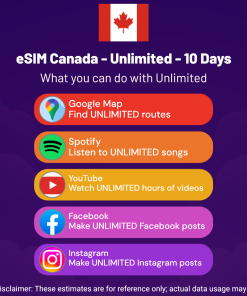 eSIM Canada - Unlimited - 10 Days