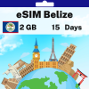 eSIM Belize - 2 GB - 15 Days