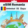 eSIM Romania - Unlimited - 15 Days