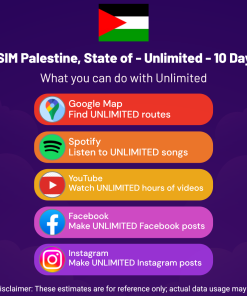 eSIM Palestine, State of - Unlimited - 10 Days