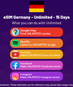 eSIM Germany - Unlimited - 15 Days
