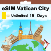 eSIM Vatican City - Unlimited - 15 Days