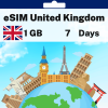 eSIM United Kingdom - 1 GB - 7 Days