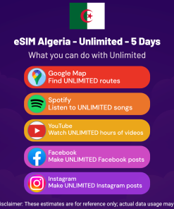 eSIM Algeria - Unlimited - 5 Days