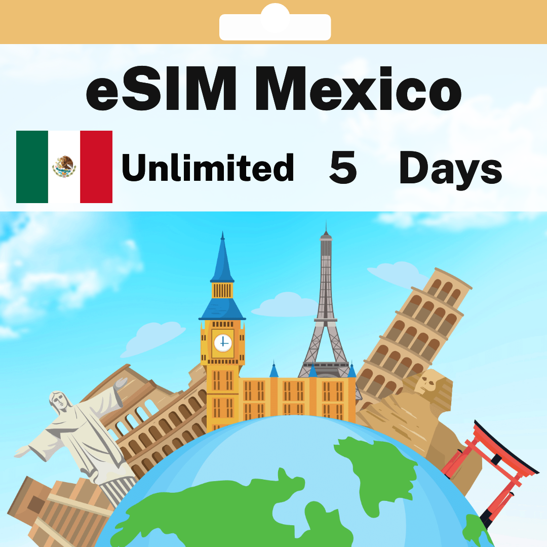 517145ac-d0f1-4730-a11f-5754c4507e8c.png eSIM Mexico - Unlimited - 5 Days