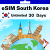 eSIM South Korea - Unlimited - 30 Days