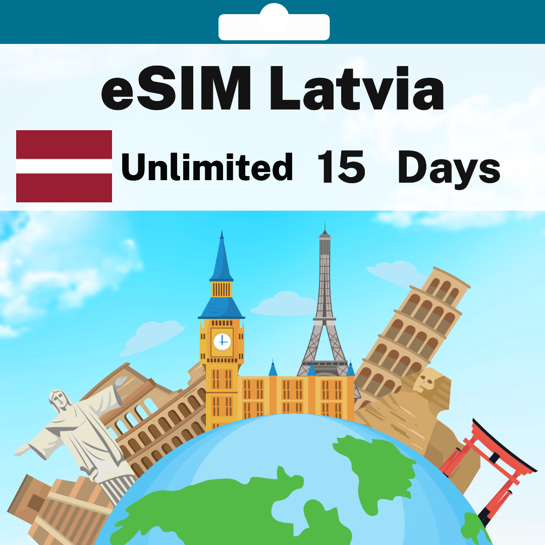 03bc176f-d057-47b3-a9f1-4b9278ffefa8.png eSIM Latvia - Unlimited - 15 Days