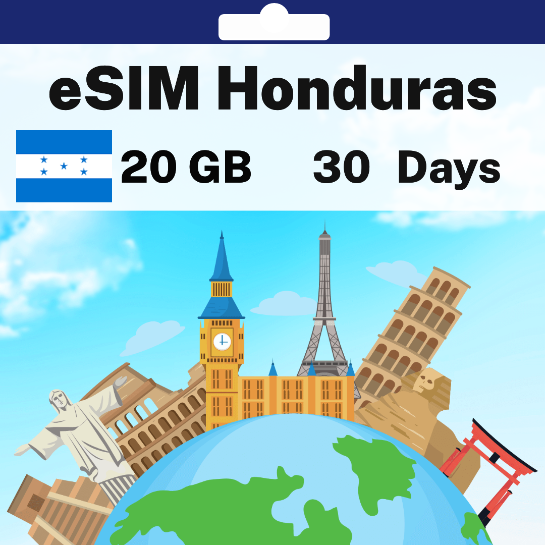 080e8406-943d-4b02-abda-5465dffc3a0f.png eSIM Honduras - 20 GB - 30 Days