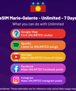 eSIM Marie-Galante - Unlimited - 7 Days
