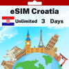 eSIM Croatia - Unlimited - 3 Days