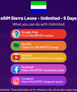 eSIM Sierra Leone - Unlimited - 5 Days