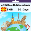 eSIM North Macedonia - 5 GB - 30 Days