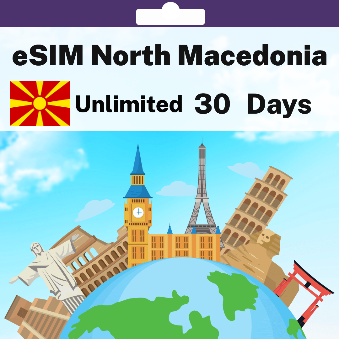 34430cd9-06f6-4fce-a4aa-f870f2746045.png eSIM North Macedonia - Unlimited - 30 Days
