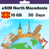 eSIM North Macedonia - 10 GB - 30 Days
