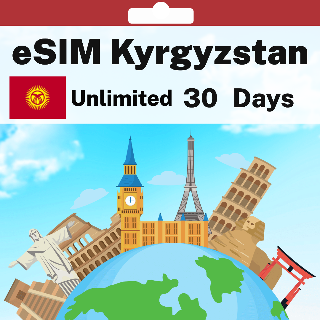 46b76d08-3e56-4273-8b82-2c821f9e8e1f.png eSIM Kyrgyzstan - Unlimited - 30 Days