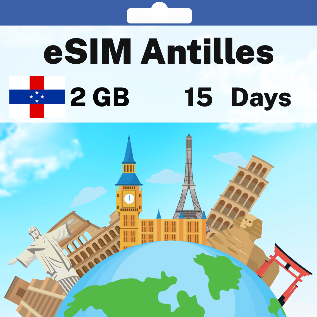 53602a36-0185-4a75-be19-8f99fb9b3a10.png eSIM Antilles - 2 GB - 15 Days