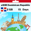 eSIM Dominican Republic - 2 GB - 15 Days