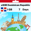 eSIM Dominican Republic - 1 GB - 7 Days