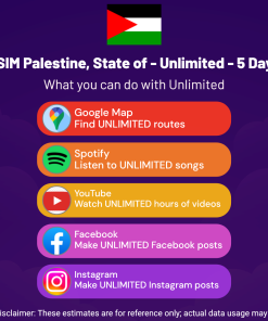 eSIM Palestine, State of - Unlimited - 5 Days