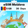 eSIM Moldova - 5 GB - 30 Days