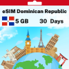 eSIM Dominican Republic - 5 GB - 30 Days