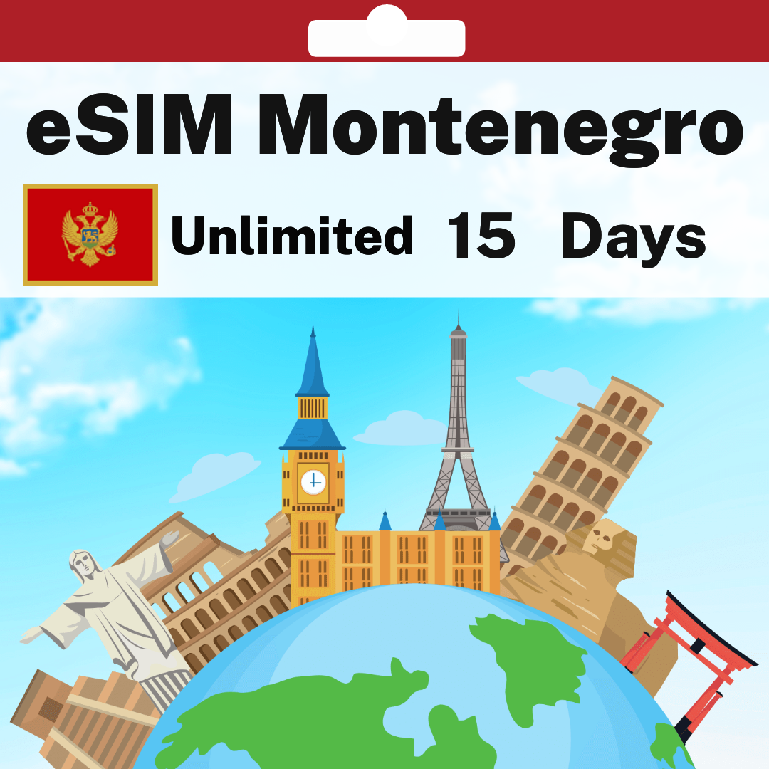 92b8c05b-973a-4f73-b407-ac191cd685a8.png eSIM Montenegro - Unlimited - 15 Days