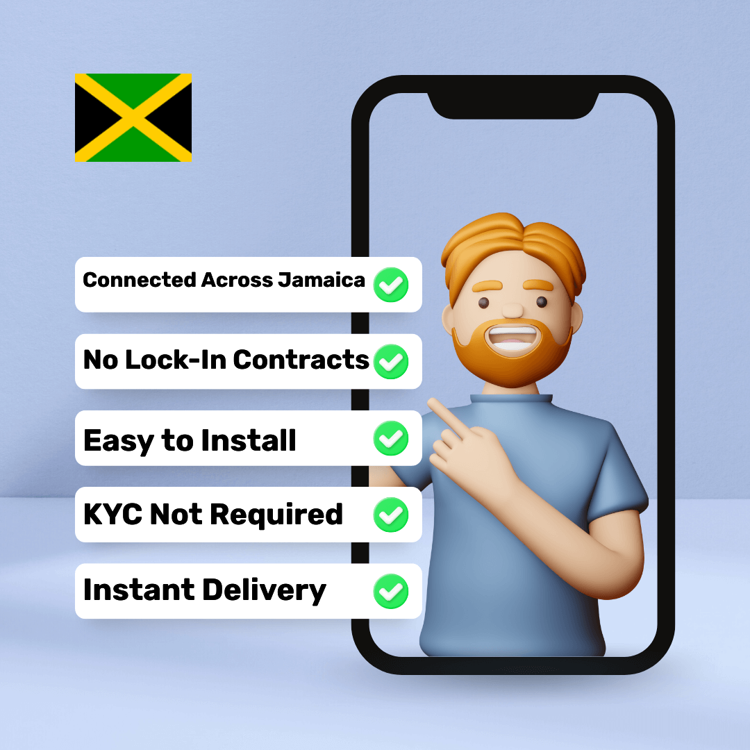 9b41d54e-bcf4-41f7-8947-c2c62a1ce848.png eSIM Jamaica - 1 GB - 7 Days