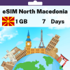 eSIM North Macedonia - 1 GB - 7 Days