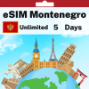 eSIM Montenegro - Unlimited - 5 Days