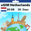 eSIM Netherlands - 20 GB - 30 Days