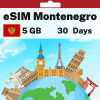 eSIM Montenegro - 5 GB - 30 Days