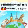 eSIM Marie-Galante - Unlimited - 30 Days