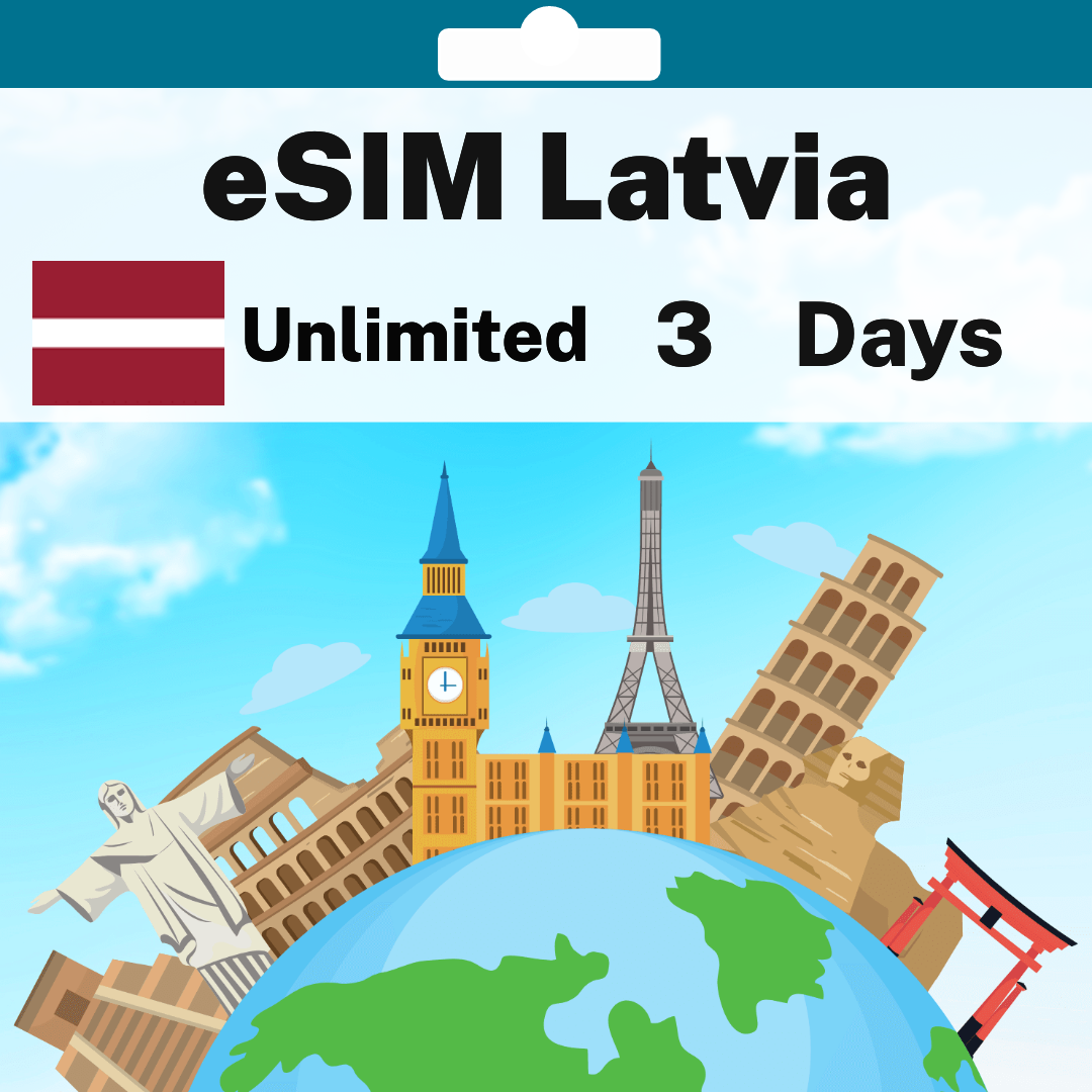 e3bb2e37-80cf-438c-9911-6239c2496de3.png eSIM Latvia - Unlimited - 3 Days