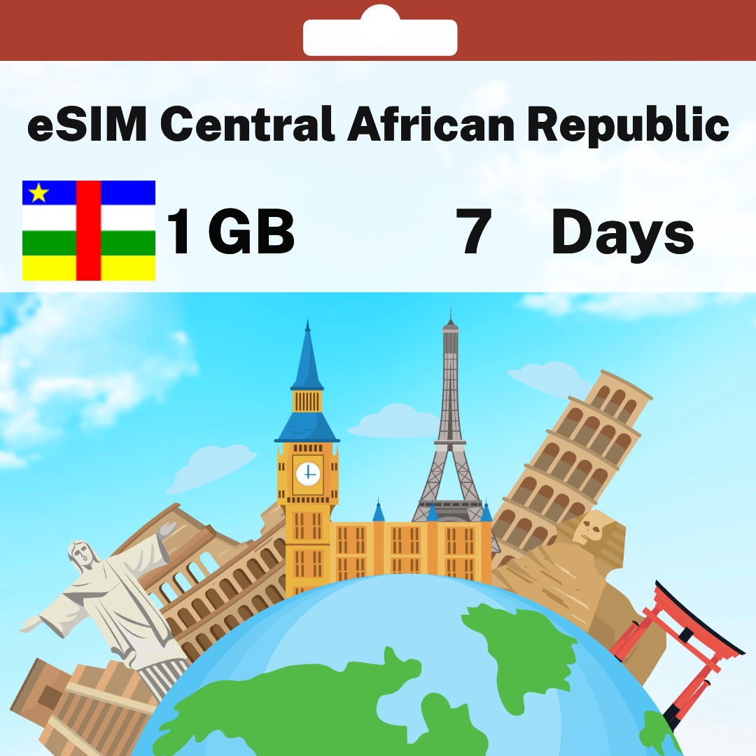 e9eed2d6-12a8-4621-9216-7cc7a6aa5768.png eSIM Central African Republic - 1 GB - 7 Days