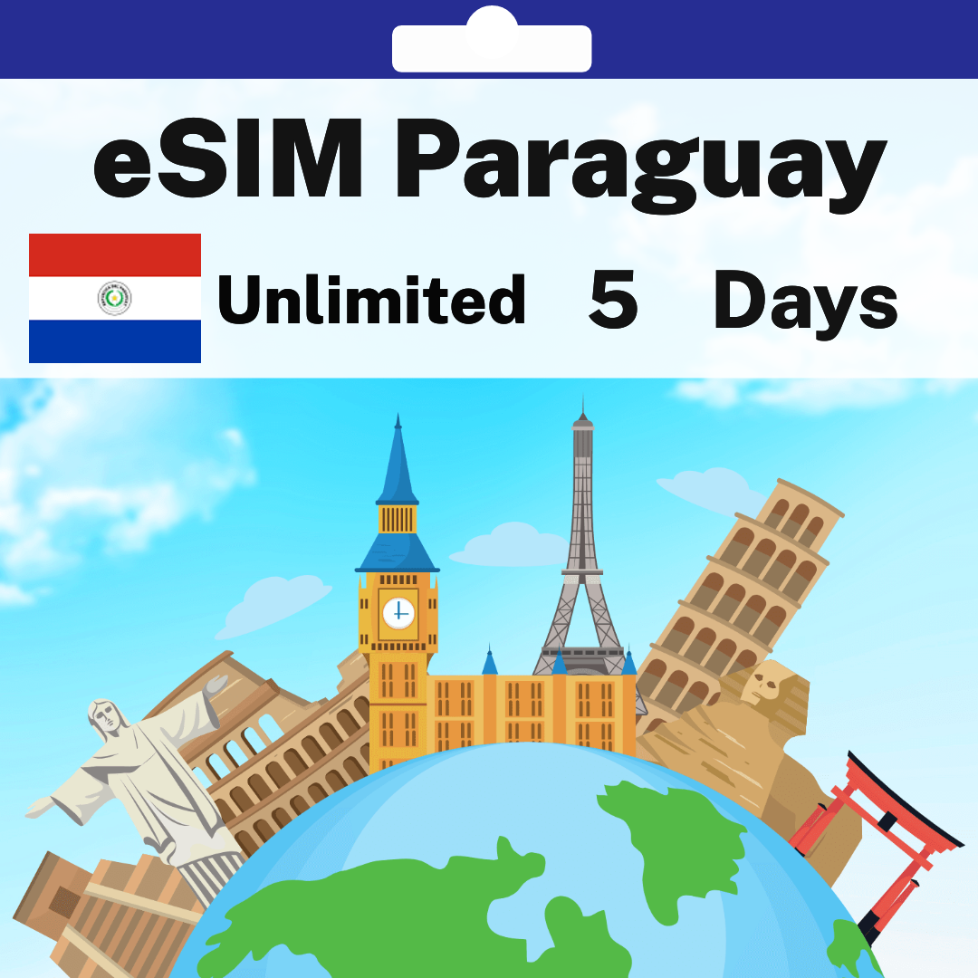 fb3f484c-5bcd-48b6-ab96-12a6d7fca400.png eSIM Paraguay - Unlimited - 5 Days