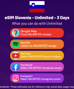 eSIM Slovenia - Unlimited - 3 Days