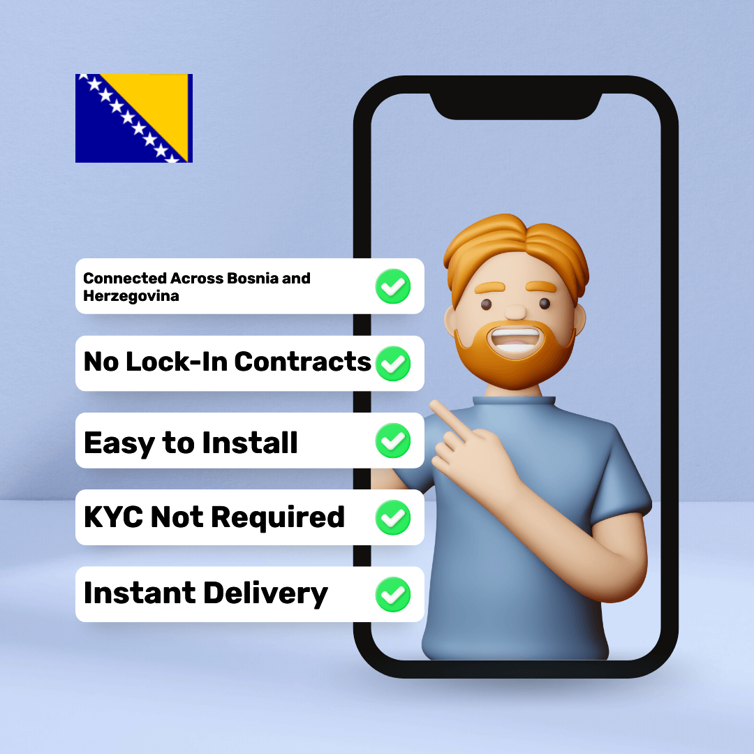 0da8a37d-0cf1-47f2-ac84-f76397f95cc6.png eSIM Bosnia and Herzegovina - Unlimited - 5 Days
