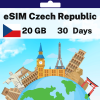 eSIM Czech Republic - 20 GB - 30 Days