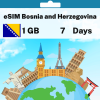 eSIM Bosnia and Herzegovina - 1 GB - 7 Days