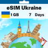 eSIM Ukraine - 1 GB - 7 Days
