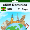 eSIM Dominica - 1 GB - 7 Days