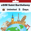 eSIM Saint Barthélemy - Unlimited - 5 Days