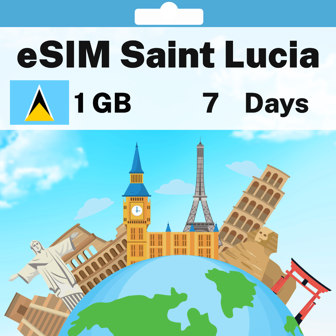 28b45faa-cf7e-4615-bff0-3ea5c9f467a4.png eSIM Saint Lucia - 1 GB - 7 Days