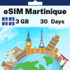 eSIM Martinique - 3 GB - 30 Days