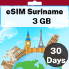 eSIM Suriname - 3 GB - 30 Days