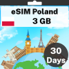 eSIM Poland - 3 GB - 30 Days