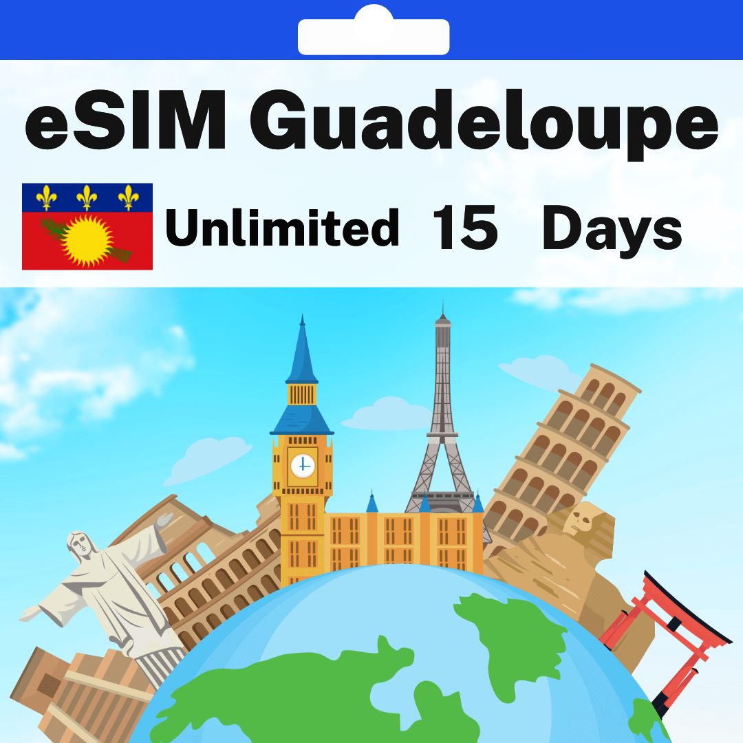 2dde5cb3-d20c-43ac-9f60-ed76611efa0b.png eSIM Guadeloupe - Unlimited - 15 Days